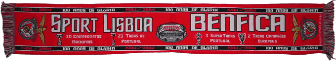 Cachecol Cachecis Caxe Benfica 100 Anos