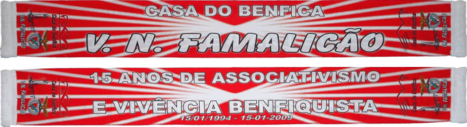 Cachecol Cachecis Casa do Benfica em Vila Nova de Famalico