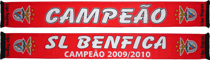 Cachecol SL Benfica Campeo 2009-10