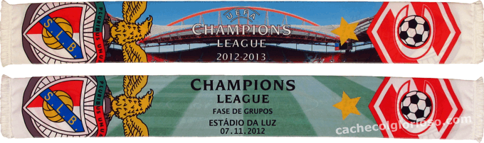 Cachecol Benfica Spartak Moscovo Liga dos Campees 2012-13