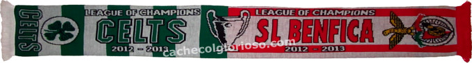 Cachecol Benfica Celtic Liga dos Campees 2012-13