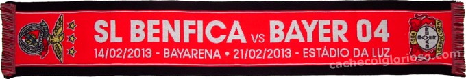 Cachecol Benfica Bayer Leverkusen Liga Europa 2012-13