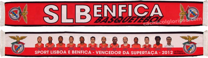 cachecol slbenfica basquetebol vencedor supertaca 2012-13