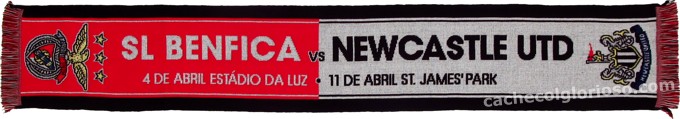 Cachecol Benfica Newcastle Liga Europa 2012-13