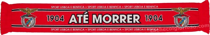 cachecol benfica 1904 ate morrer