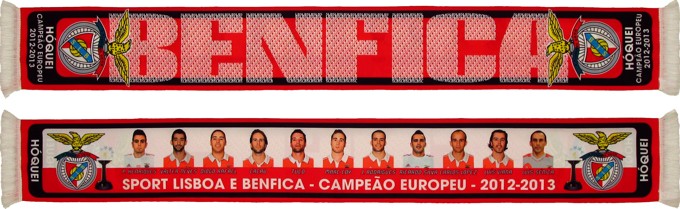 cachecol benfica hoquei campeao europeu 2012-13