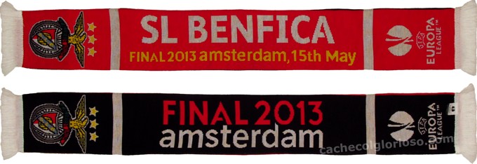 cachecol benfica chelsea final liga europa 2012-13