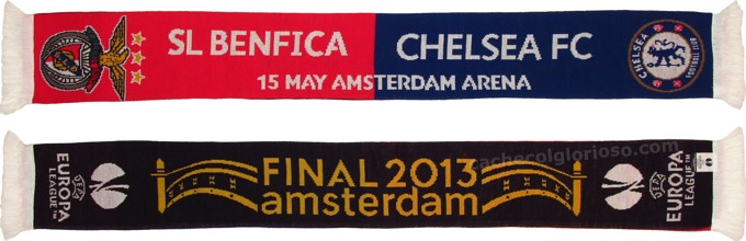 cachecol benfica chelsea final liga europa 2012-13