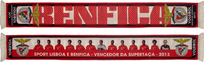 cachecol slbenfica voleibol vencedor supertaca 2013