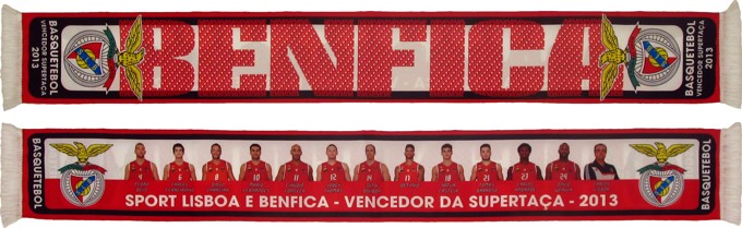 cachecol slbenfica basquetebol vencedor supertaca 2013