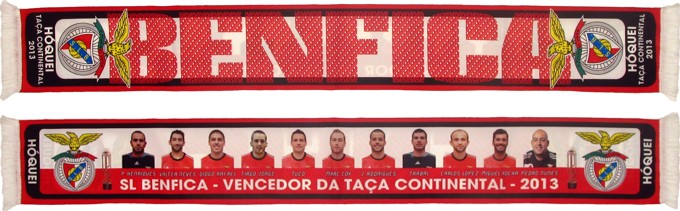 cachecol slbenfica hoquei vencedor taca continental 2013