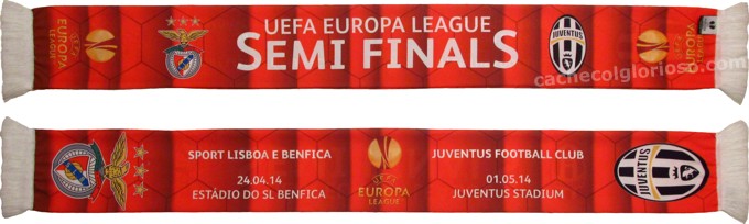 cachecol benfica juventus liga europa 2013-14