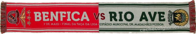 cachecol benfica rio ave final taca da liga 2013-14