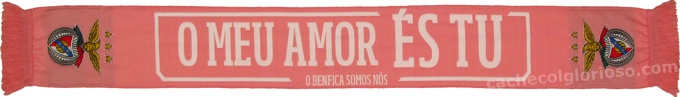 cachecol benfica o meu amor es tu rosa