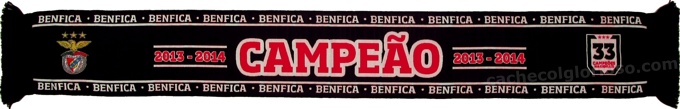 cachecol benfica campeao 2013-2014 negro