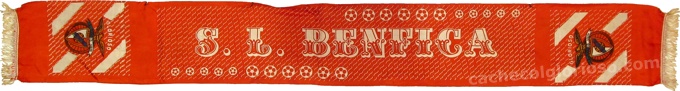 cachecol sl benfica poliester vermelho estampado