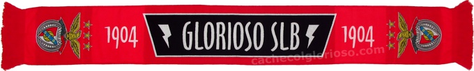 cachecol benfica glorioso slb 1904 raios