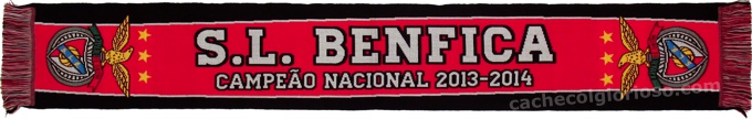 cachecol sl benfica campeao nacional 2013-14