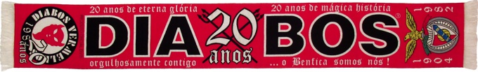 cachecol diabos vermelhos 20 anos