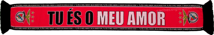 cachecol benfica benfica tu es o meu amor