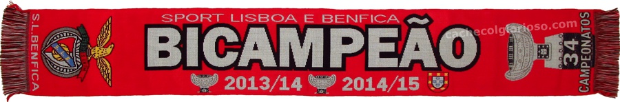 cachecol benfica bicampeoes 34 taca