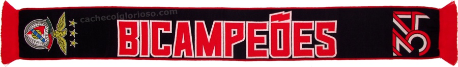 cachecol benfica bicampeoes preto 34 5120