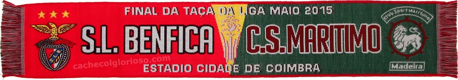 cachecol benfica maritimo final taca da liga 2014-15