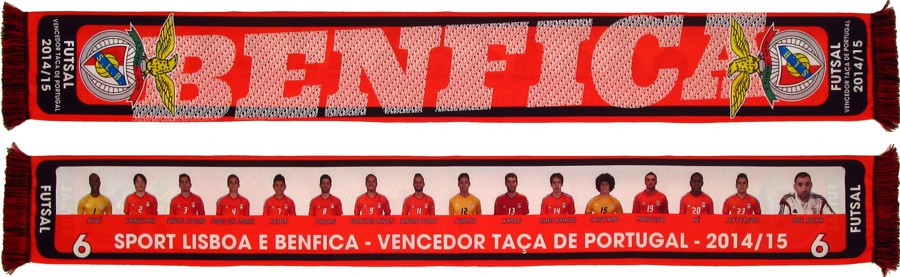 cachecol benfica futsal taca portugal 2014-15