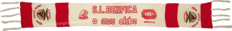 cachecol sl benfica campeao nacional 1990-91