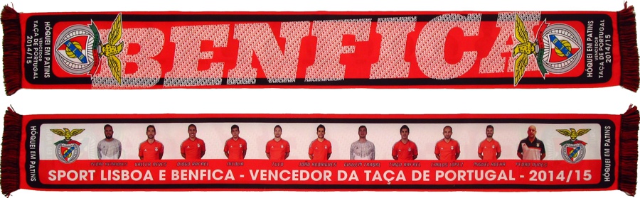 cachecol benfica hoquei taca portugal 2014-15