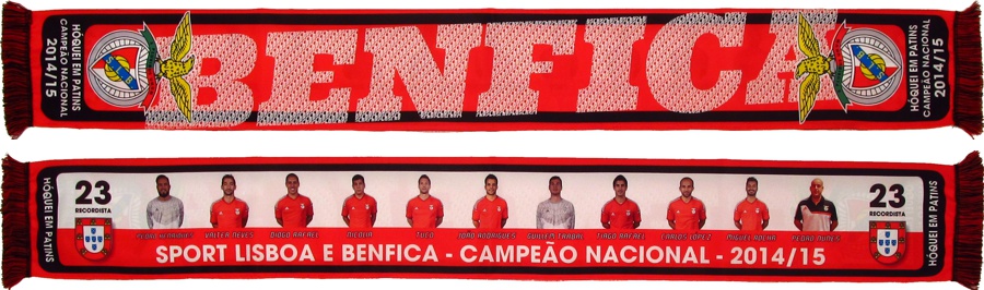 cachecol benfica hoquei campeonato 2014-15