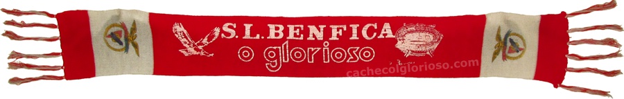 cachecol sl benfica o glorioso antigo la estampado