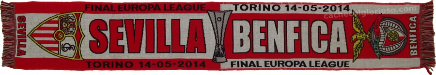 cachecol benfica sevilha liga europa final 2013-14