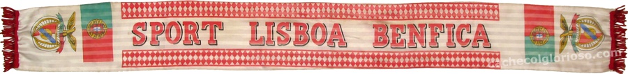 cachecol sport lisboa benfica bandeira estampado