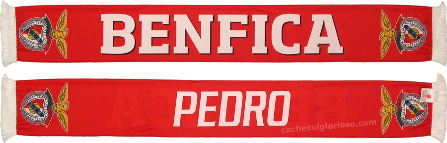 cachecol benfica pedro personalizado megafan