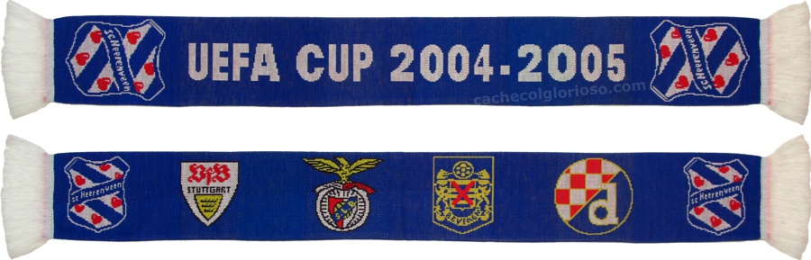 cachecol benfica grupo g taca uefa 2004-05