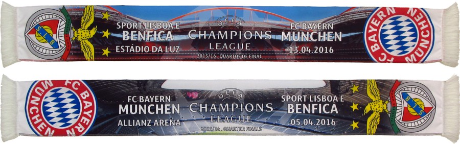 cachecol benfica bayern munchen liga campeoes 2015-16