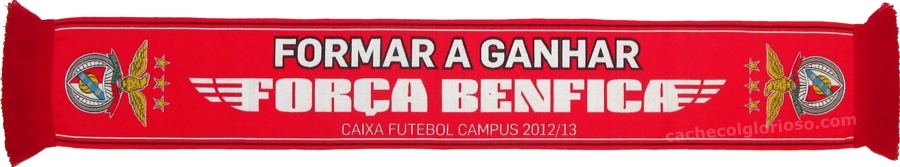 cachecol forca benfica formar a ganhar caixa futebol campus 2012-13