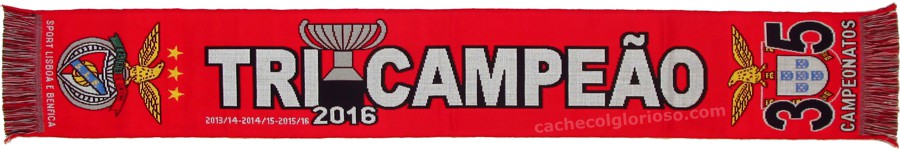 cachecol benfica tricampeoes 2106 35 campeonatos