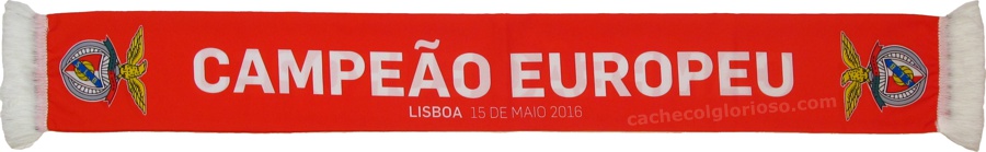 cachecol benfica hoquei campeao europeu 2015-16