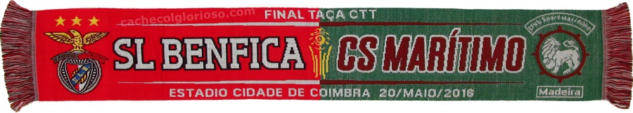 cachecol benfica maritimo taca liga 2015-16