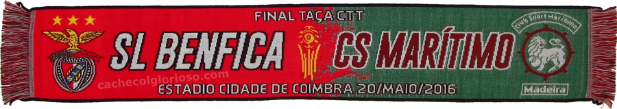 cachecol benfica maritimo taca liga 2015-16