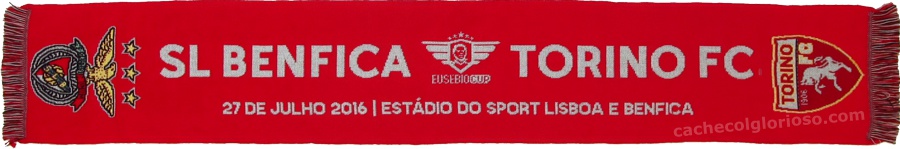 cachecol benfica torino eusebio cup 2016