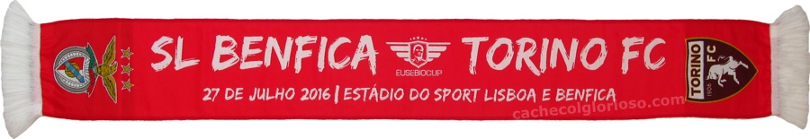 cachecol benfica torino eusebio cup 2016