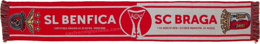 cachecol benfica braga supertaca 2016