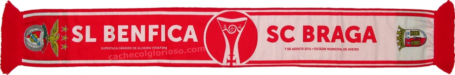 cachecol benfica braga supertaca 2016