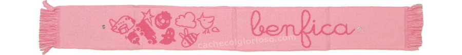 cachecol benfica mini rosa bebe