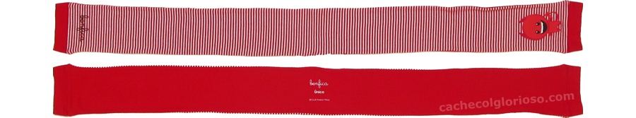 cachecol benfica mini vermelho listado diabinho