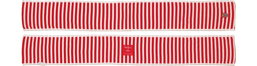 cachecol benfica mini listado vermelho branco