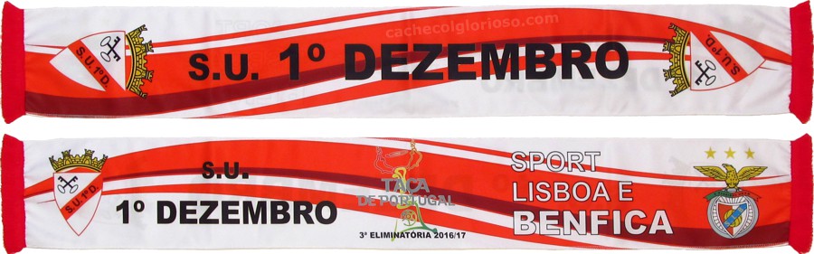 cachecol 1 de dezembro benfica taca portugal 2016-17